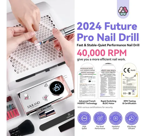 Taladro De Uñas Eléctrico Saviland 2024 Pro Future Tech 4000
