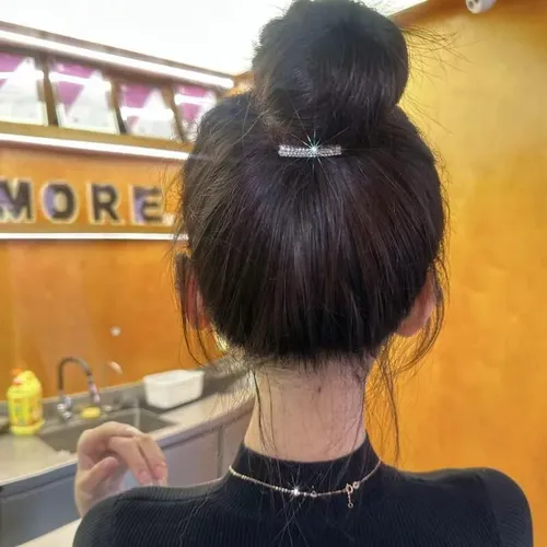 Fsfs Juego De 5 Cintas For El Pelo Con Diamantes De Coral Claro