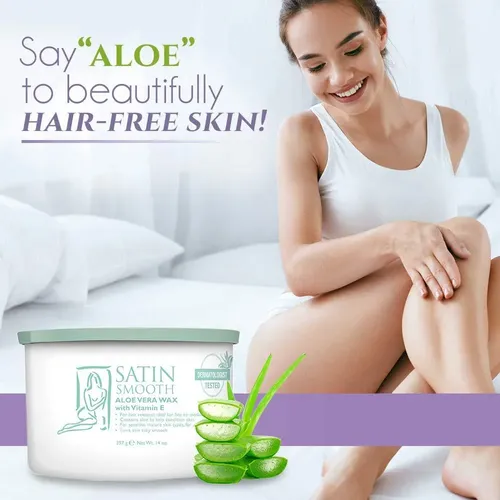Cera Depilatoria Satin Smooth Aloe Vera 396g – Suave Y