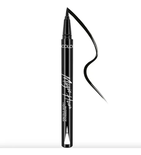 Delineador Líquido Negro Klenacolor Waterproof Larga Duración