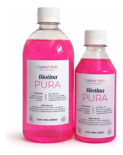 Biotina Pura 500cc Más Regalo De 250cc. Anti Caída Fortalece