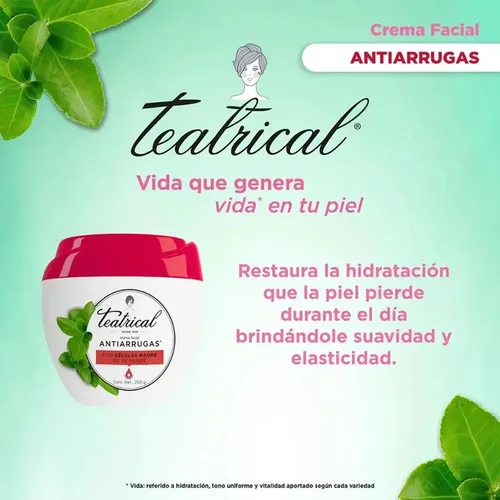Teatrical Crema Facial Antiarrugas 200 G