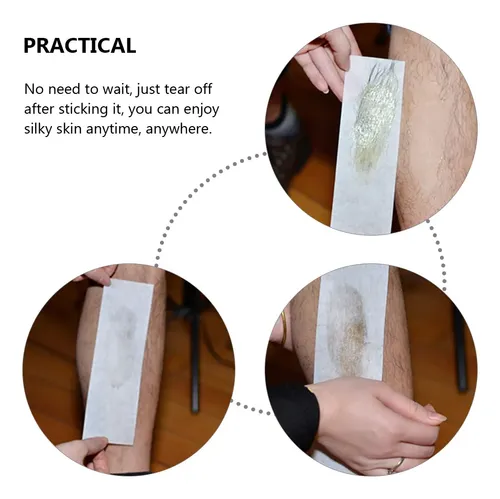 200 Tiras De Papel Encerado No Tejido Para Depilación Facial