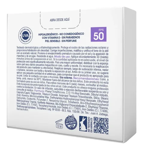 Dermaglós Solar Fps50 Facial Crema Compacta Color Tono 2