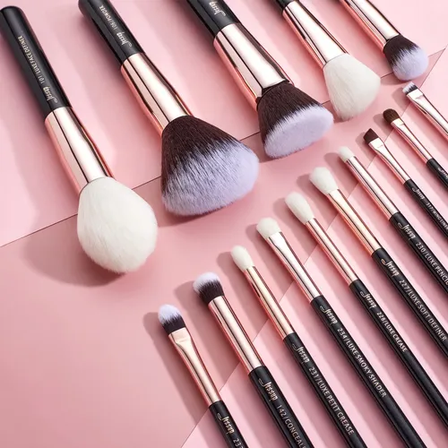 Juego De Brochas De Maquillaje Jessup T160, 15 Piezas, Cabel