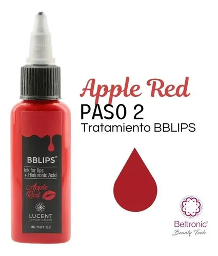 Mini Kit Dermapen Bblips Tono Apple Red Rojo Hialuronico Tipo de piel Todo tipo de piel