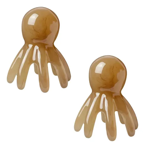 Peine Masajeador De Pulpo, Herramienta Gua Sha De Resina