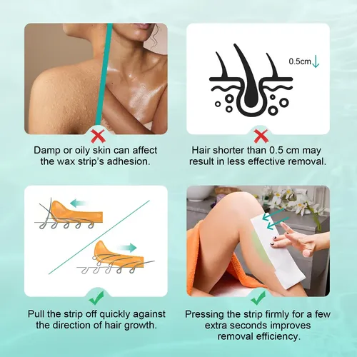 Wax Strips Galdino Para Depilación Facial Y Corporal, 40 Uni