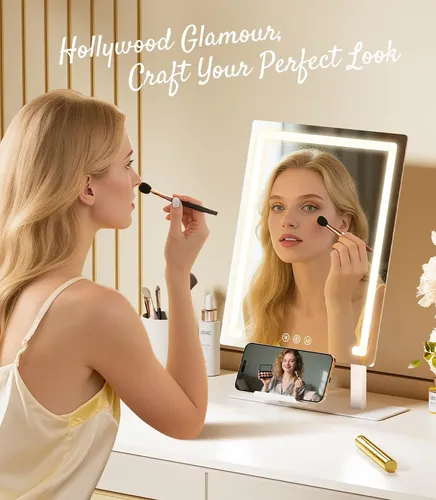 Espejo De Maquillaje Gospire Hollywood Recargable Con Aument