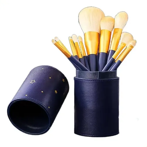 Kit 12 Brochas Suaves Para Polvo Rubor Y Sombras