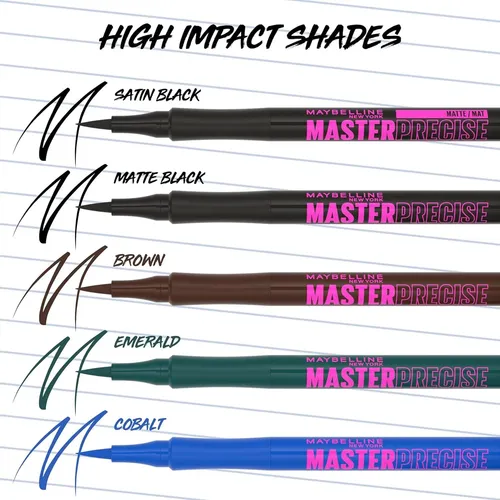 Delineador Líquido Maybelline Master Precise Forest Brown