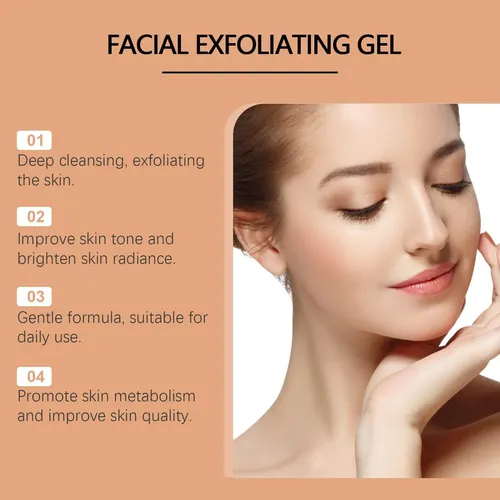 2pcs Facial Exfoliating Gel, Orange Enzyme Hydrating Facial