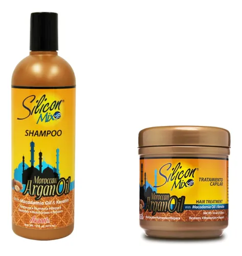 Set De Shampoo Y Tratamiento Capilar Silicon Mix Aceite De A
