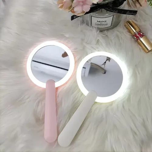 Espejo De Maquillaje Led Portátil, Compacto Y Fácil De Lleva