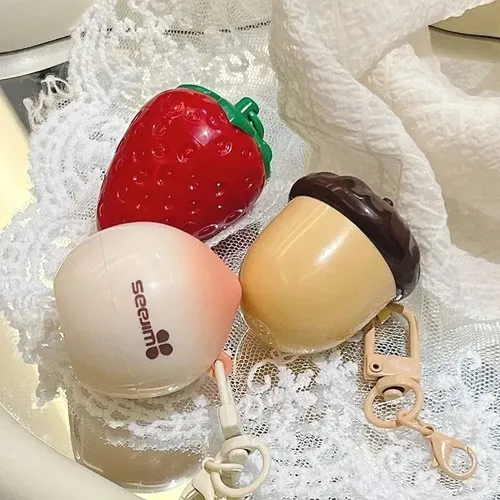Set X3 Bálsamos Fruits Lip Balm Llaveritos Seejim Korean