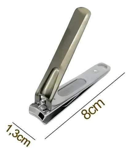 Alicate Corta Uñas Manicura Pedicuría C/lima Acero Inox Color Plateado