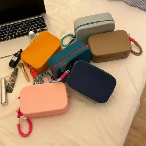 Ll Bolsa De Silicona For Guardar Brochas De Maquillaje [