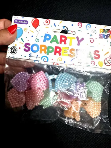 24 Broches Para El Pelo Para Nenas Souvenir Piñata Regalito