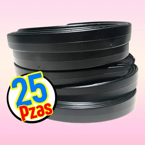 //25 Pzas Accesorios Para El Cabello Diademas Mujer Moda 2cm