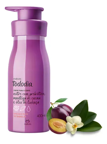 Crema Hidratante Corporal Natura Tododia Ciruela Y Flor De Vainilla 400 Ml