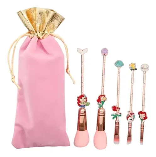 F Set De Maquillaje De 5 Piezas, Sirenita, Princesas !