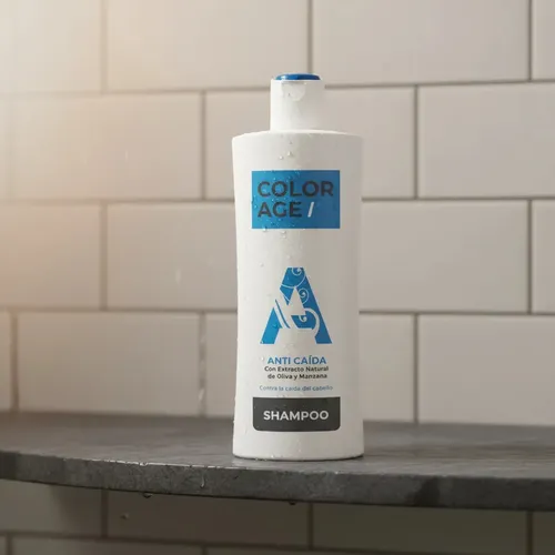 Shampoo Tónico Color Age Anticaida Cabello Oliva Manzana