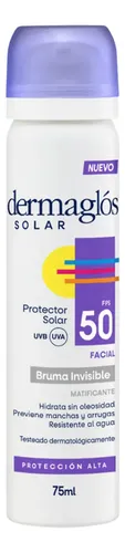 Dermaglós Protector Solar Facial Fps50 Bruma Spray Invisible