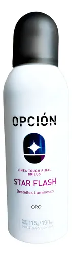 Spray Star Flash Opcion Purpurina Oro Cabello X 115gr