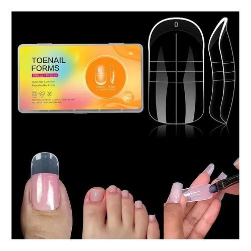 Kit De Uñas: Formas Duales Para Poly Gel 150 Piezas
