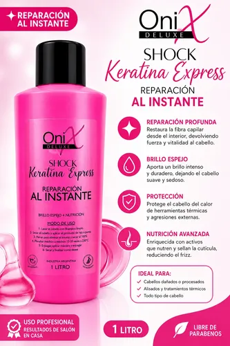 Shock De Keratina Onix Deluxe Antifrizz 1 L