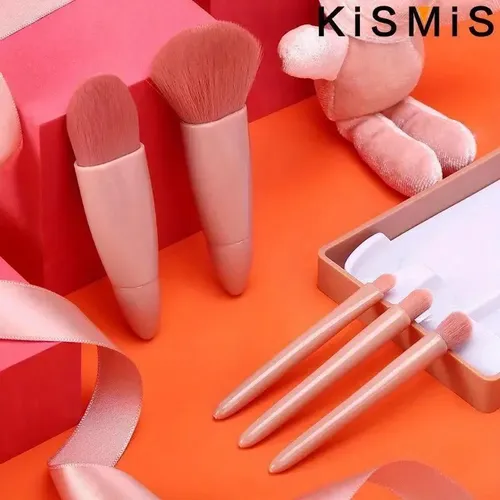 Set Compacto De Brochas De Maquillaje De Viaje Para Una Fáci