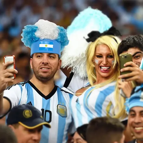 Pelucas Afro Curly Wigs Con La Bandera De Argentina, Peluca