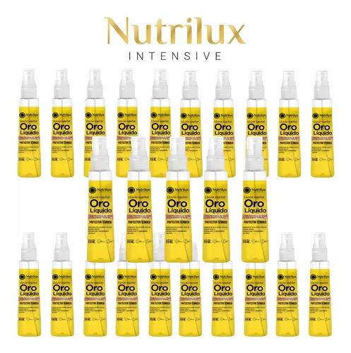 Protector Termico Oro Liquido 250 Ml X 25 Nutrilux Post Kera