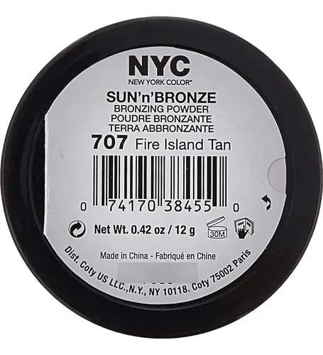 Polvo Bronceador N.y.c. Fire Island, 12g