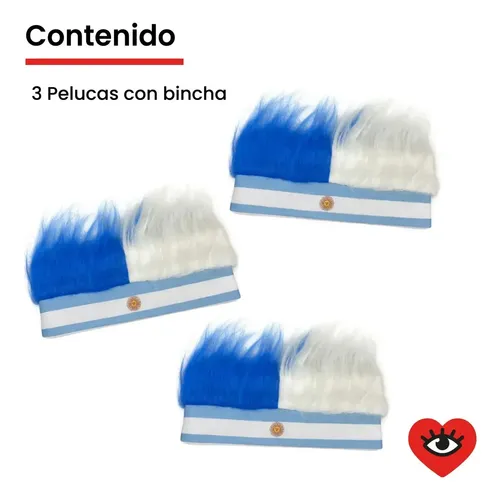 Tendencia Jfzp Peluca X3 Con Vincha Y Gorro For Argentina ..