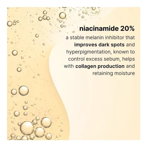 Serum Niacinamida 20% Y Ácido Hialurónico 1%