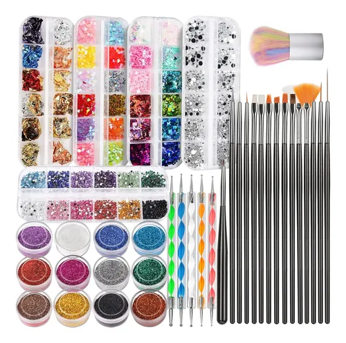 Pincel De Uñas, Fandamei Kit De Herramientas De Diseño De…