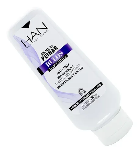 Han Rulos Definidos Crema De Peinar Protector Térmico 200ml