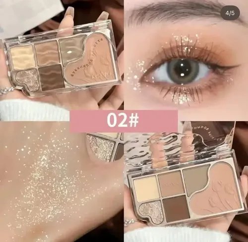 Novo Paleta Sombras+rubor+iluminador Maquillaje Coreano