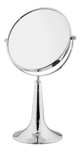 Espejo Cromado Doble Faz – Aumento X5 – 20,32cm Vip Cromado