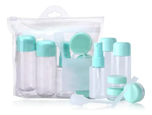 Set De Botellas De Viaje, Kit De 8 Botellas De Maquillaje Mu
