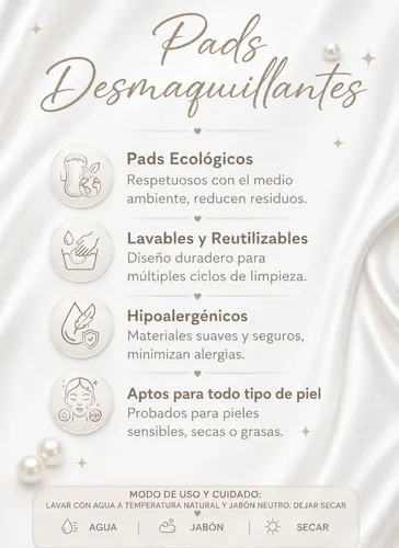 Pad Desmaquillante Reutilizable Disco Premium