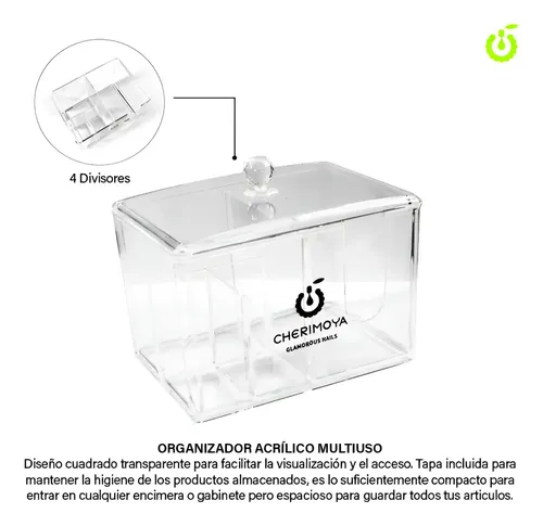 Organizador Acrílico De Maquillaje Porta Cosmético Cherimoya