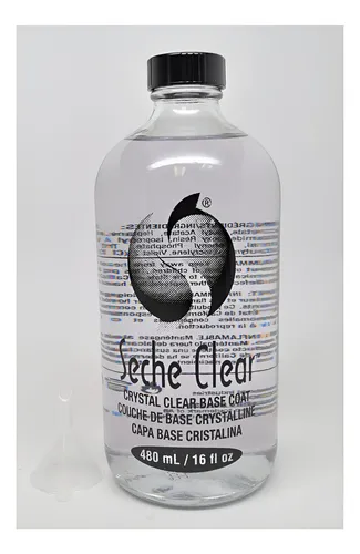 Kit Profesional Seche Clear Base Coat Cristal Claro 473 Ml