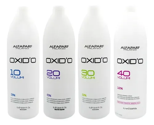 Kit Alfaparf 4 Oxidantes X1lt Volúmenes A Elección P/tintura