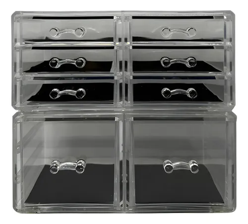 Organizador Acrílico Maquillaje Cajones Grandes/chicos Setx2