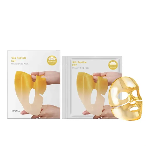 Mascarilla Facial Dorada Hidratante Y Suave Para Uso Diario