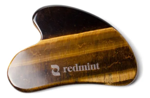 Herramienta Facial Redmint Tiger Eye Gua Sha | Rooted In Anc