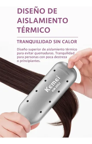 Planchita Pelo Profesional Placa Ceramica Kemei 2052 430°f