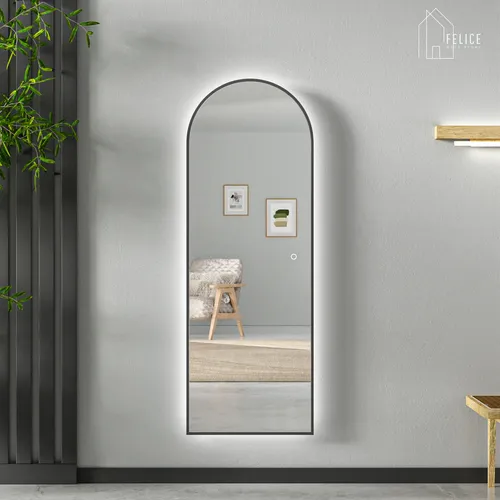 Espejo Rectangular Táctil Luz Led Moderno Vestidor
